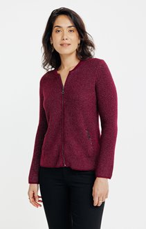 Cardigan zippé