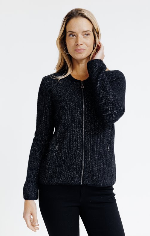 Cardigan zippé