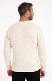 Pull col rond ecru