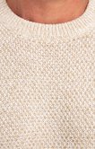 Pull col rond ecru