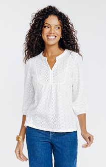 Tee-shirt uni manches 3/4