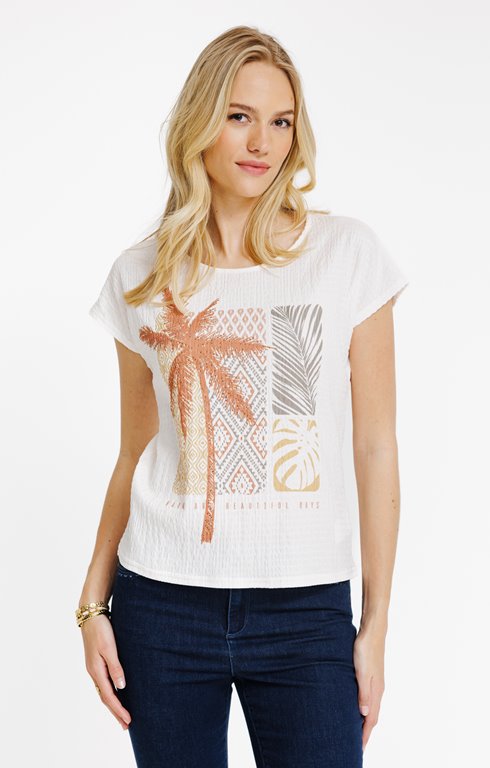 Tee-shirt imprimé manches courtes