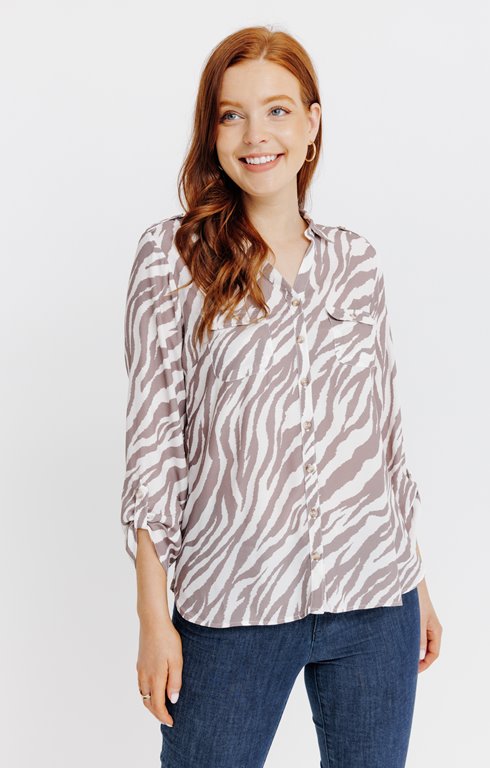 Chemise imprimée animal