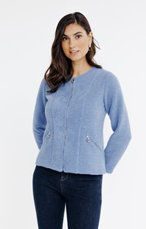 Cardigan matière fantaisie