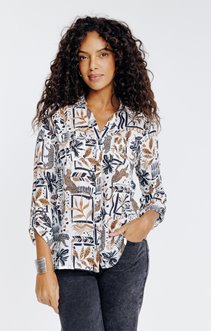 Chemise imprimée patch jungle