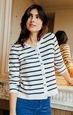 Cardigan rayé