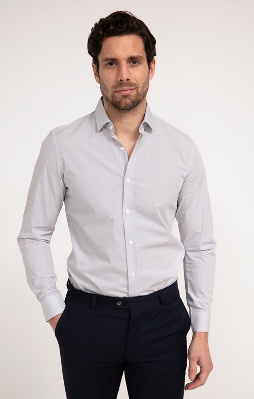 Chemise manches longues coupe ajustée