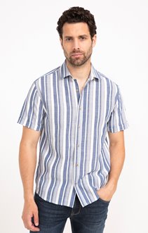 Chemise manches courtes à rayures