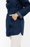 Trench à capuche amovible