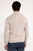 Pull col montant uni chambray