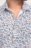 Chemise manches courtes florale marina