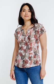 Tee-shirt manches courtes col mao