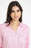 Chemise rayée rose
