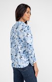 Chemise imprimé fleuri boutons nacrés