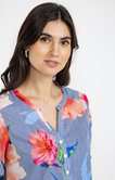 Tunique rayée imprimé fleur