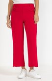 Pantalon fluide large avec ceinture