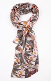 Grand foulard imprimé tissé