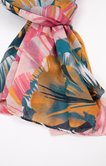 Grand foulard imprimé tissé
