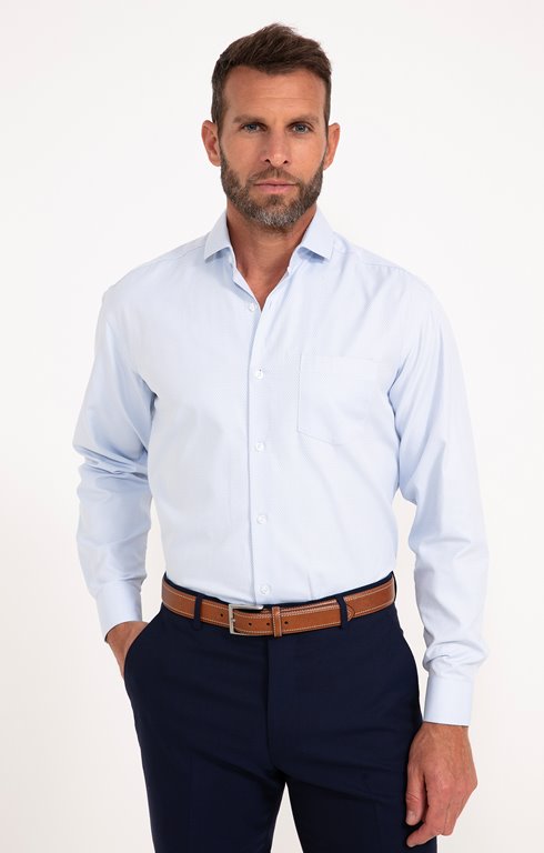 Chemise manches longues coupe confort