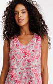 Robe sans manches à volants et doublée