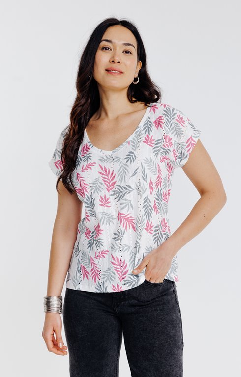 Tee-shirt imprimé manches courtes
