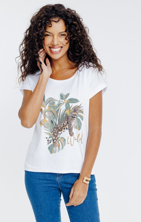 Tee-shirt imprimé manches courtes