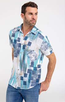 Chemise manches courtes imprimée