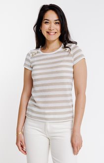Tee-shirt rayé manches courtes