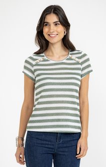 Tee-shirt rayé manches courtes
