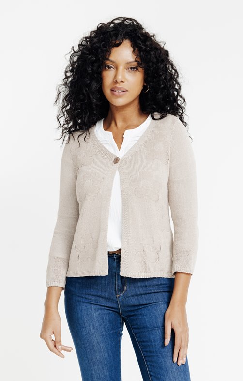Cardigan tricotage fantaisie