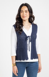 Cardigan maille brillante