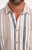 Chemise manches courtes à rayures