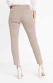 Pantalon 7/8 coton slim détail broderie