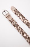Ceinture pantalon tressée