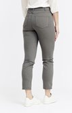 Pantalon coupe slim 7/8 coton broderie