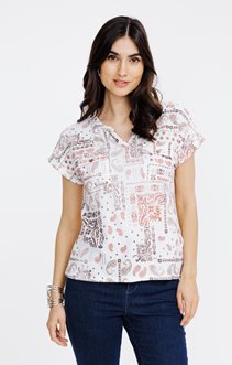 Tee-shirt imprimé manches courtes