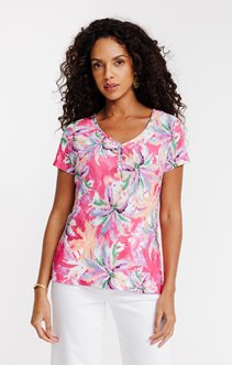 Tee-shirt manches courtes col v