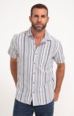 Chemise rayée manches courtes malty
