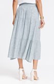JUPE EN VISCOSE IMPRIMEE