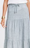 JUPE EN VISCOSE IMPRIMEE