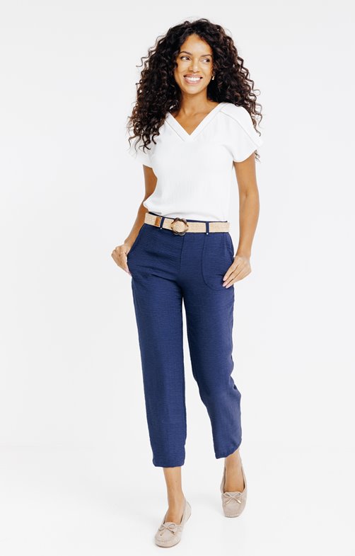 Pantalon fluide bouton coco