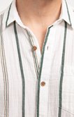 Chemise manches courtes double gaze