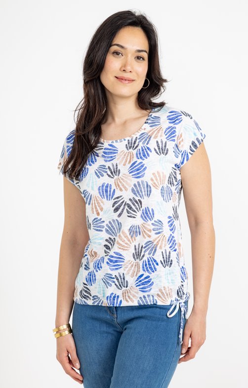 Tee-shirt imprimé col polo