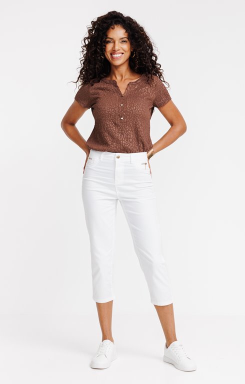 Corsaire mi-mollet, pression bas jambes