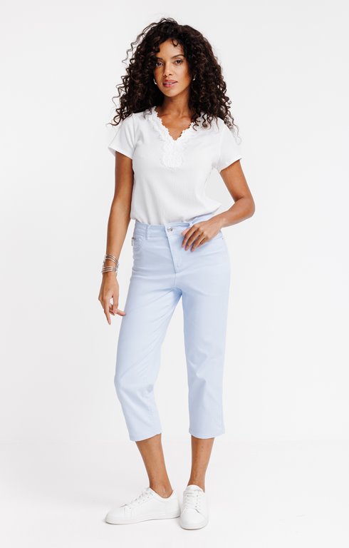 Corsaire mi-mollet, pression bas jambes