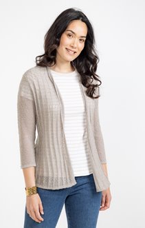 Cardigan maille pop-corn