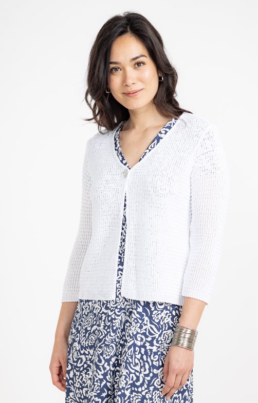 Cardigan tricotage fantaisie