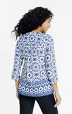 Tunique à imprimé folk avec base