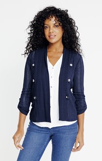 Cardigan matière fantaisie