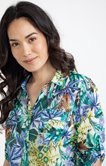 Chemise longue à imprimé jungle